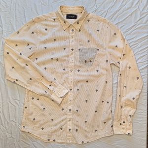 Scotch & Soda // Cream Printed Oxford // M